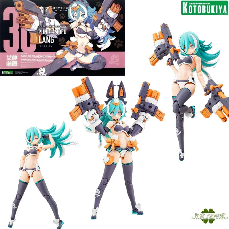 MEGAMI DEVICE PUNI MOFU LANG KKURO MAO Anime Action Figures Original kotobukiya Model Toys Collectible Model Ornaments Gifts