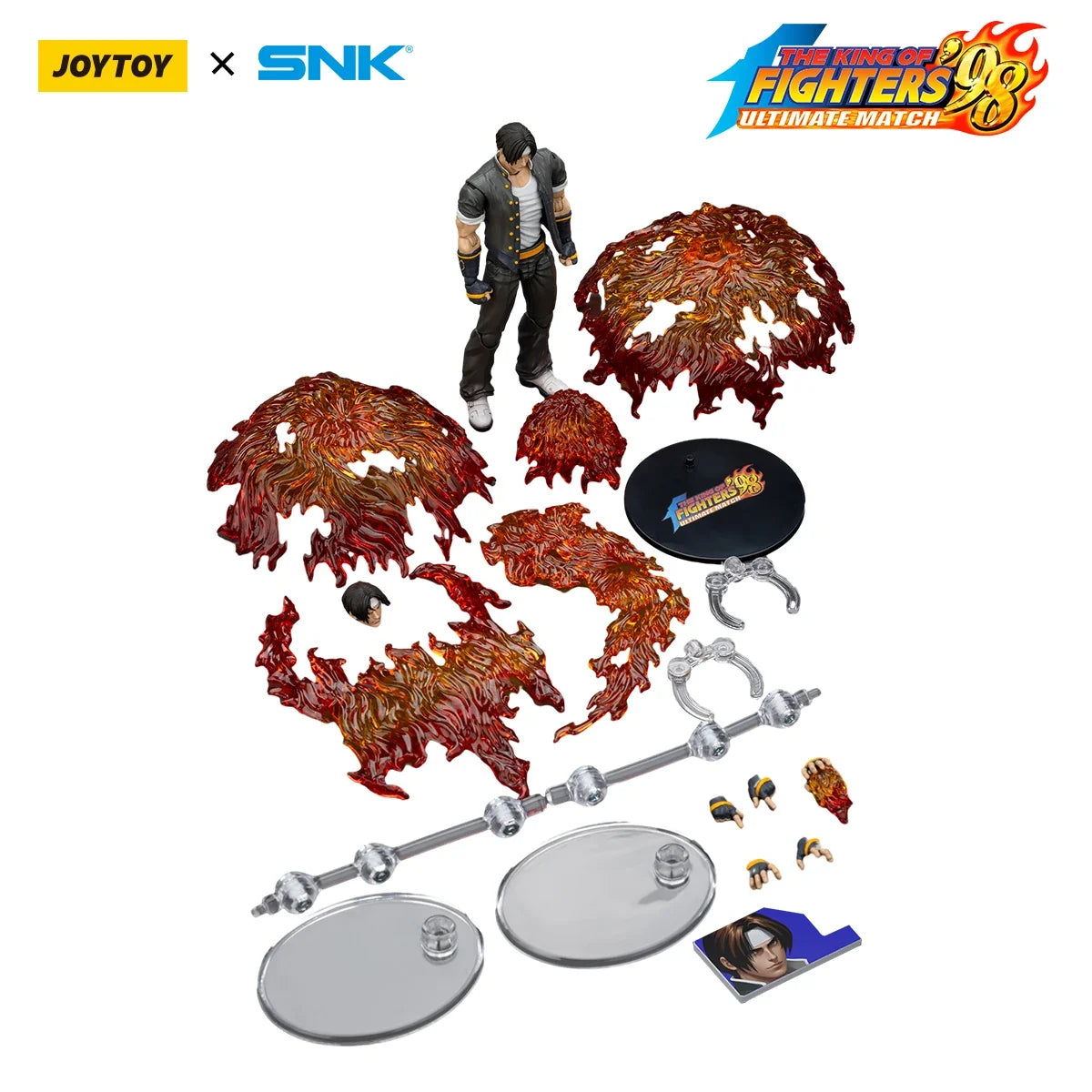 [IN STOCK] JOY TOY SNK Action Figure 1/18 KOF 98UM Hero Team Kyo Kusanagi and Goro Daimon and Benimaru Nikaido Anime Model