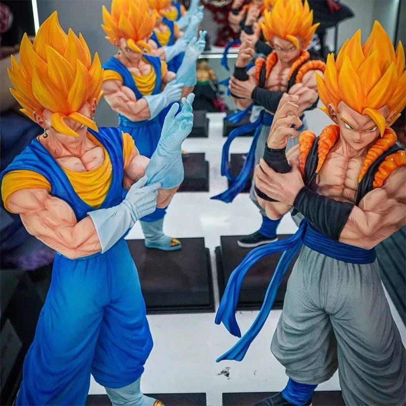 Jt Toy 50cm Dragon Ball Vegetto Anime Figure Gogeta Statue Super Saiyan Action Figures PVC Collection Model Decor Toys Gifts