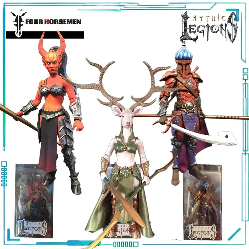 Four Horsemen Studios Genuine Mythical Legion Series Saizeriya，Ghostbusters Grisha，Selena Movable Finished Product Model Gift