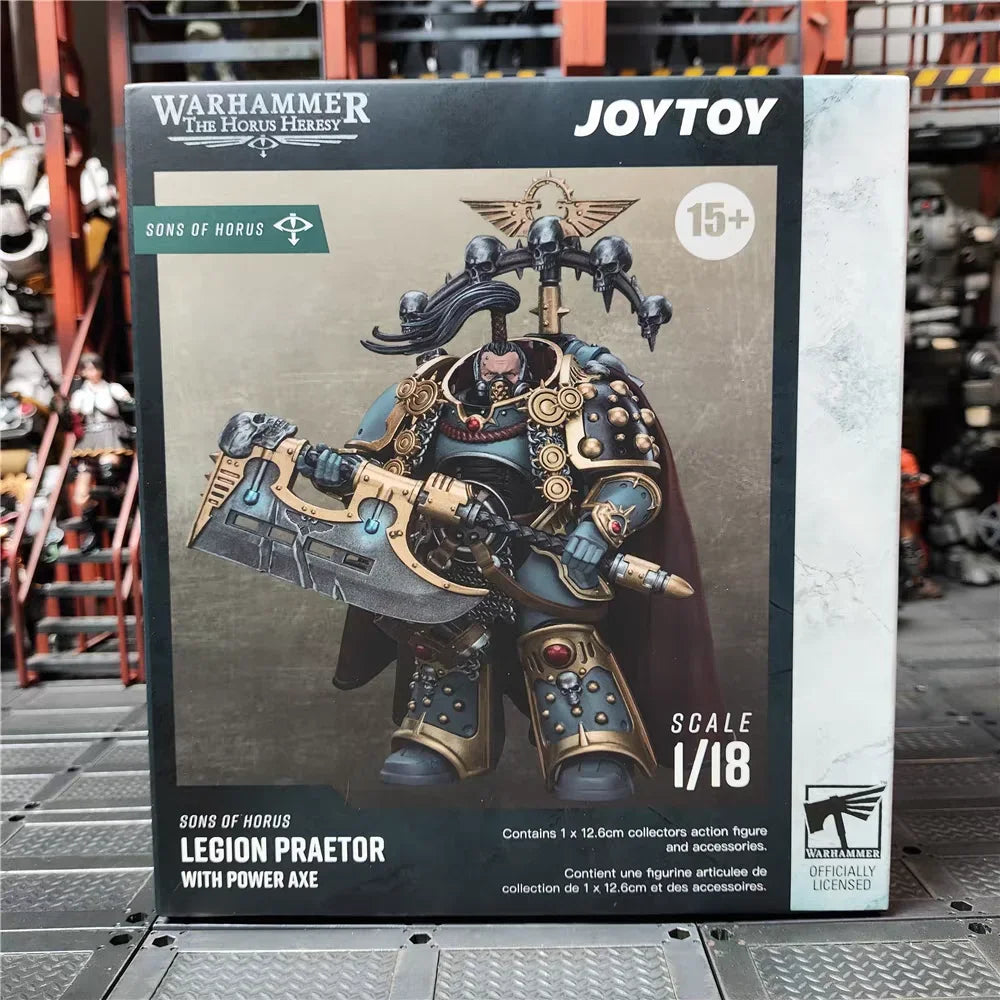 【In Stock】JOYTOY Warhammer 40K Sons of Horus Archon Equipped with Energy Ax Toy 1/18 Action