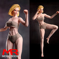 1/6 Scale Fighting Girl Muscle Seamless Body Model 12'' Female Soldier Big Breast Action Figure Doll with Physiological Detail