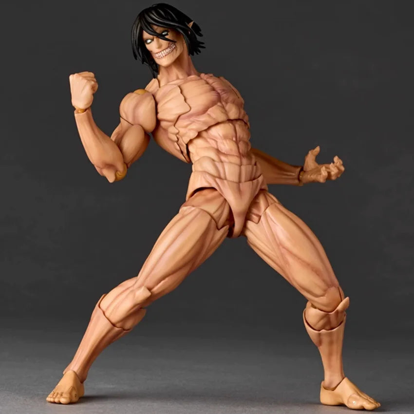 Anime Giant Eren Jaeger joint mobility Action Figure PVC Model statue Toys Doll Desk Decor Collectible Gifts boxed
