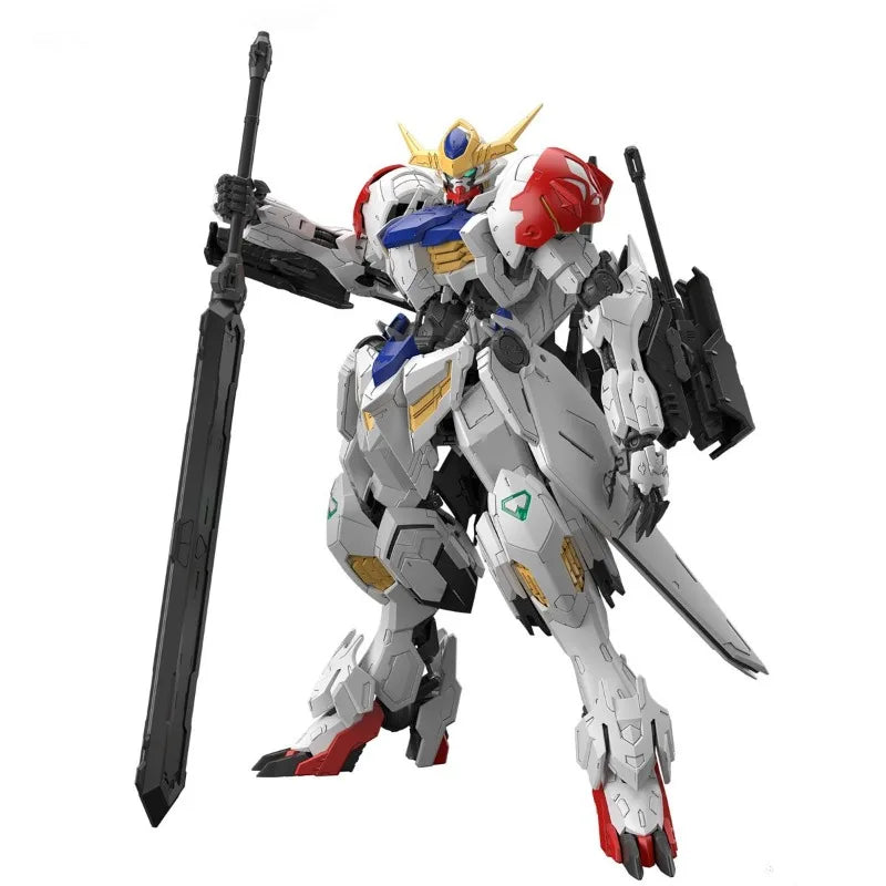 Bandai Genuine MG ASW-G-08 GUNDAM BARBATOS LUPUS Anime Action Figure Robot Collectible Assembly Model Toy Ornament Gift Children