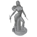 1/24 Female 	Warrior Resin Model Kits GK Miniature 3D Printed Gray Model Figurine DIY Doll Collection Unassembled And Unpainted