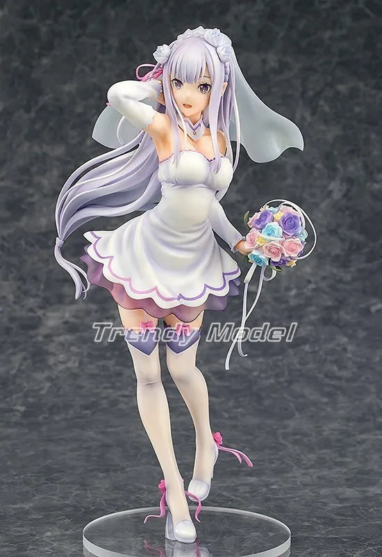 In Stock Original Phat! Re: ZERO - Starting Life in Another World Emilia 1/7 Action Figure Model Figures Toys Gifts Collection