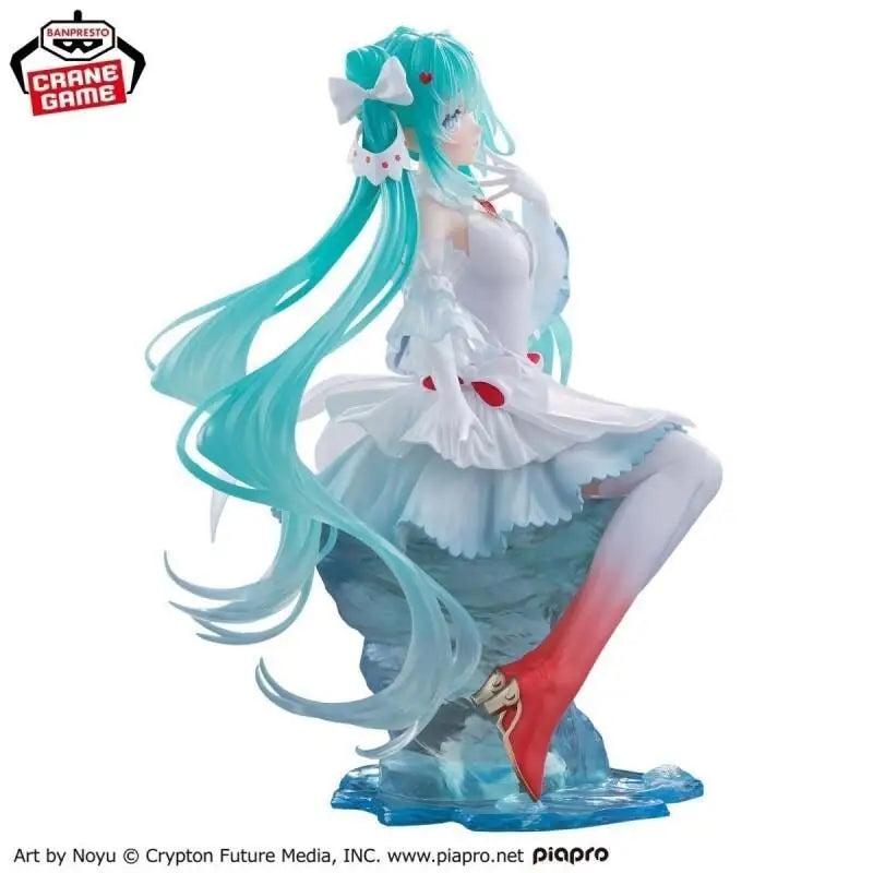 Bandai VOCALOID Hatsune Miku Ice Sea Angel Prize Figure PVC Material For Collectors Home Decor Japanese Version New And Original