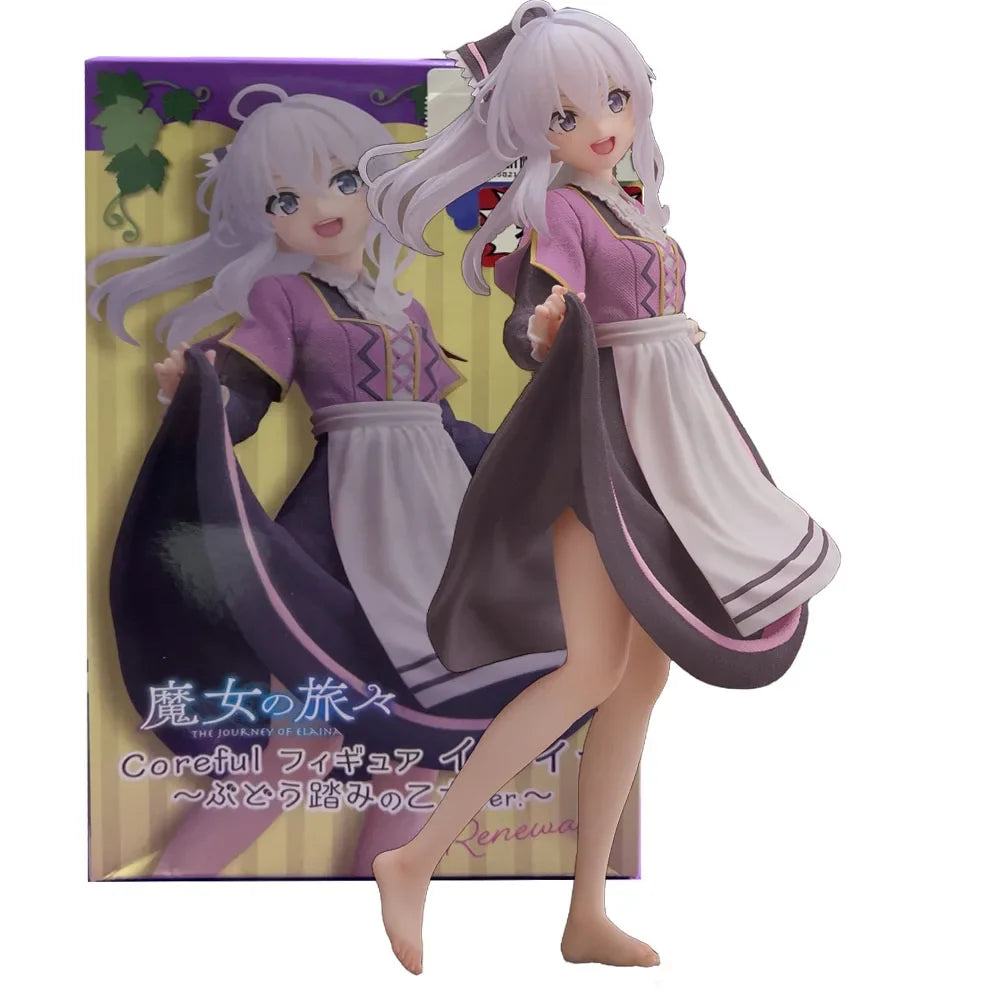 18CM Anime Wandering Witch The Journey of Elaina Figure Ilyina Standing Model Toy Wearing Hat Gift Collection Decorative PVC