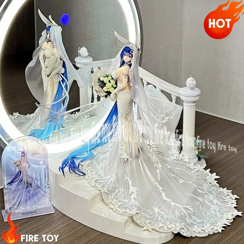 New In Stock Genuine【Meow】Azur Lane  Garden The Ceremony Of The White Snow Ver 1/7 Action Figure Precious Collection Value Toy