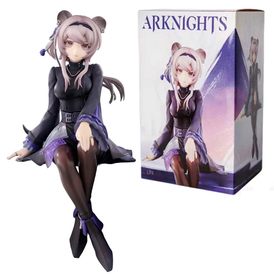Newest Arknights Lin Anime Figure Original Bishoujo Ornament Collectible Model Toy 14cm Doll Model decoration brithday gift