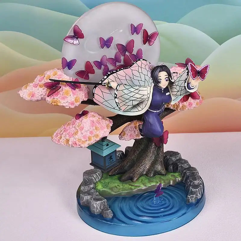 31cm Demon Slayer: Kimetsu No Yaiba Figure Kochou Shinobu Anime Collectible Model Desktop Decorations Holiday Gifts Kids Toys