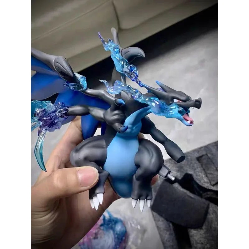 26cm Pokemon Figure Charizard Evolution Four Leaf Clover Anime Collectible Model Desktop Decorations Holiday Gifts Kids Toys