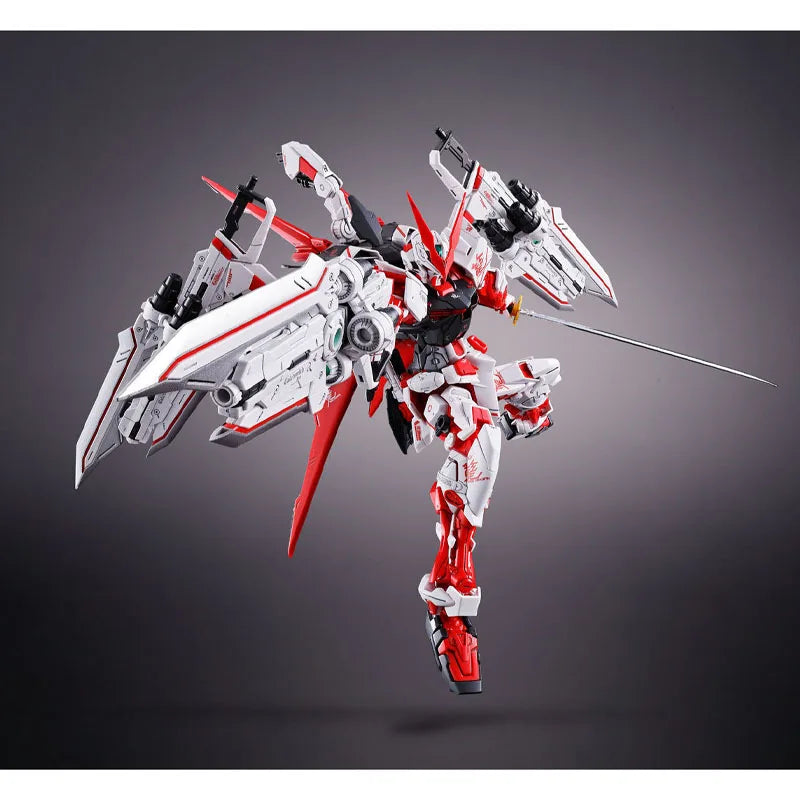Bandai Genuine MG Online-Exclusive Gundam Astray Red Frame Red Dragon Type MBF-P02 1/100 Anime Action Figure Assembly Model Toys