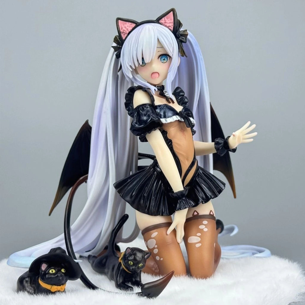 Azur Lane Figure Hms Janus Action Figures Cat'S Ear Janus Figurine Desk Decora Doll Collection Statue Model Toys Birthday Gifts