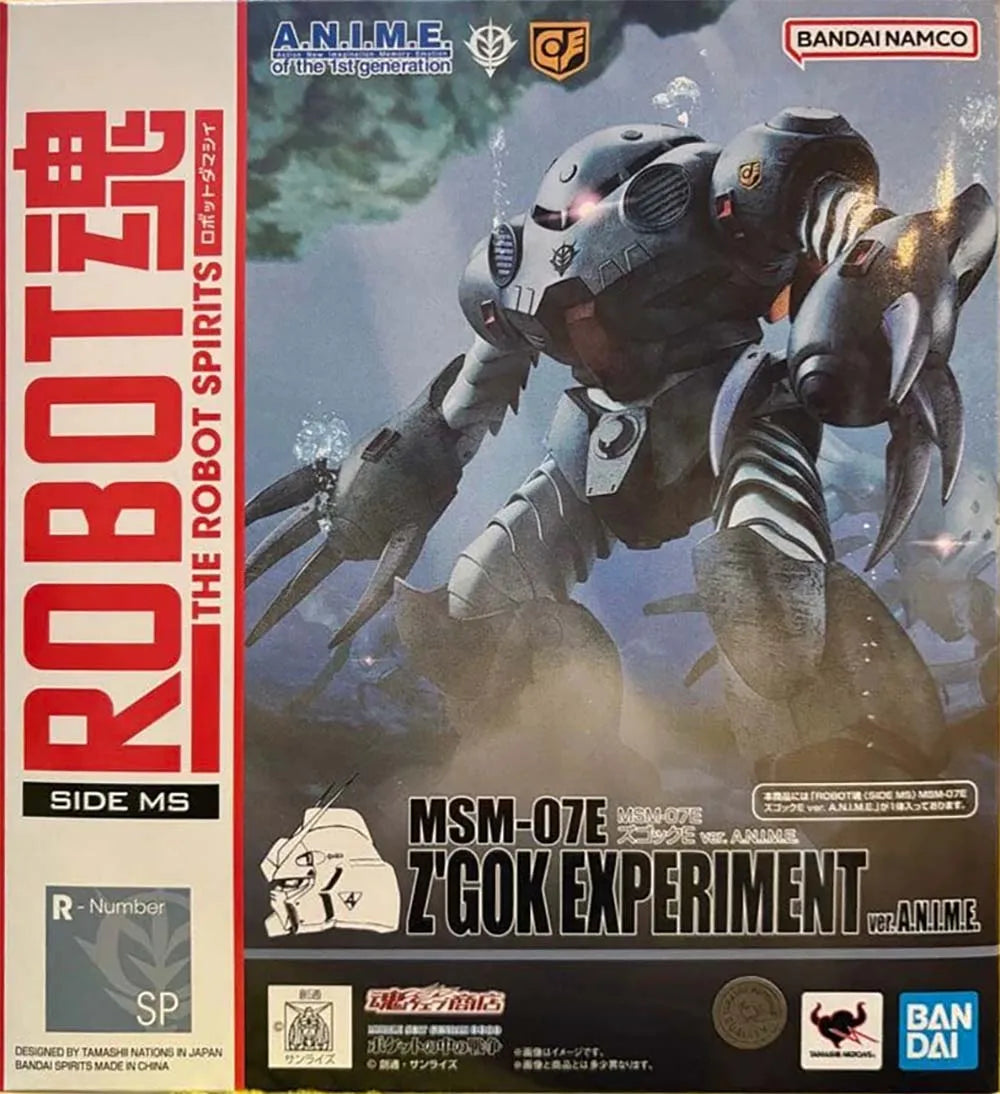 Auf Lager Bandai ROBOT SPIRITS SIDE MS MSM-07E Z’Gok E ver. A.N.I.M.EMobile Suit Gundam 0080 War in Your Pocket Spielzeuge