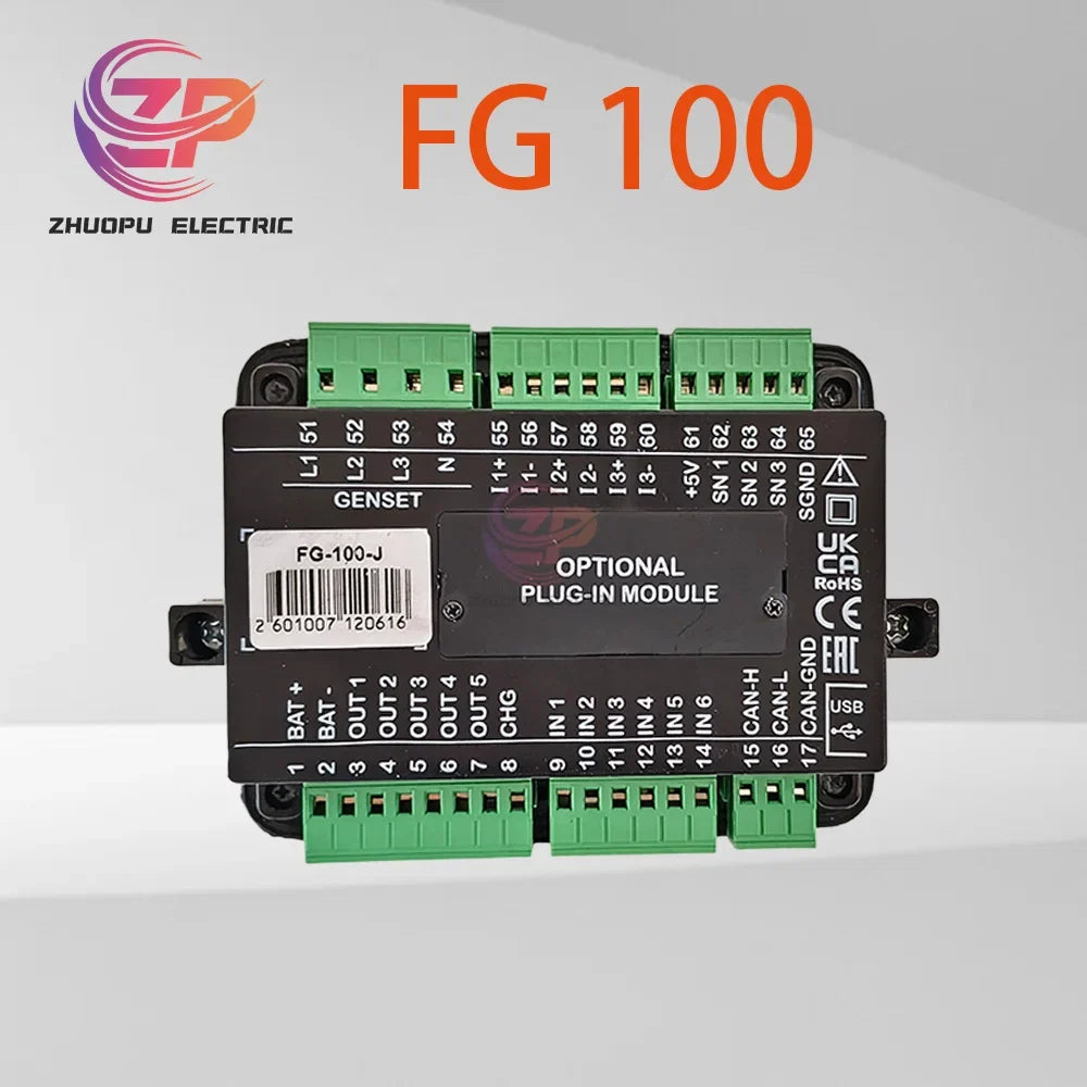 Original FG 100 Generator Set Controller, Optional Plug-in FG-100-J, Core of Operation Control and Monitoring