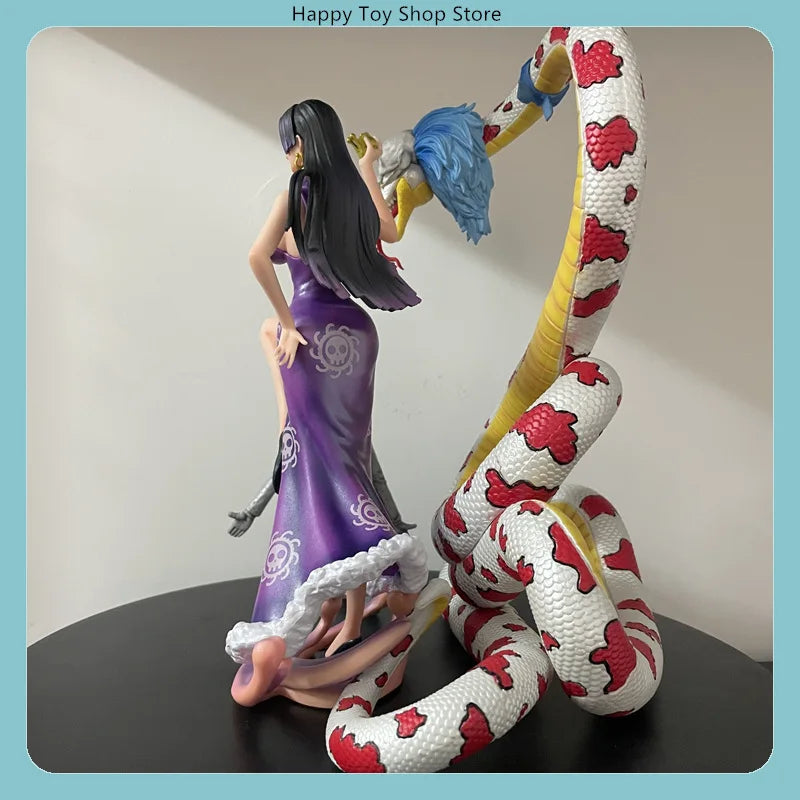 One Piece Boa Hancock Full Set with Petrified Sanji Snake Princess Anime Figure Model Statue