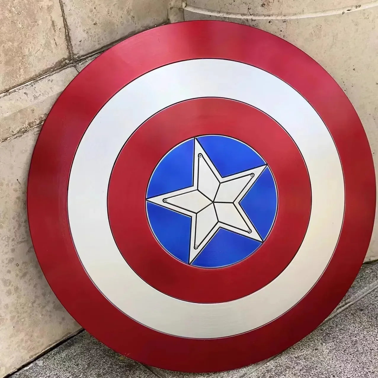 60cm Cosplay Superhero Captain America Shield Premium Version Model Plastic Weapons Costume Fancy Dress Party Stage Gift Toys