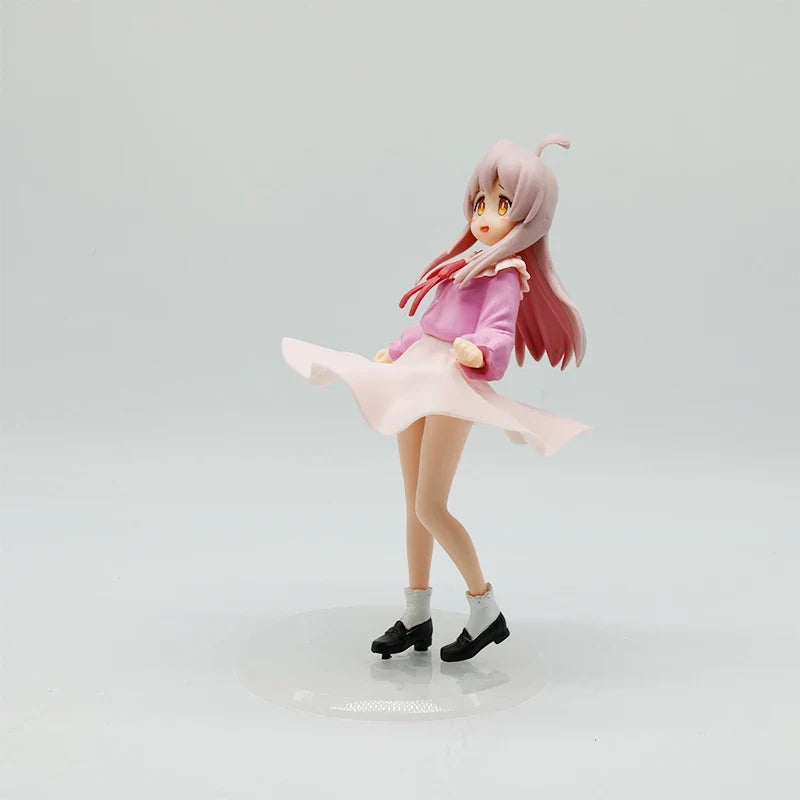 In-Stock 18cm Ooyama Mahiro Standing Pose Dress Figure - Cute Anime Model, Collectible Toy, Birthday Gift, Mysterious Surprise