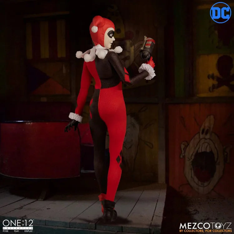In Stock Original Mezco ONE:12 Batman Arkham Harley Quinn Anime Action Collection Figures Model Toys Gifts for Kids