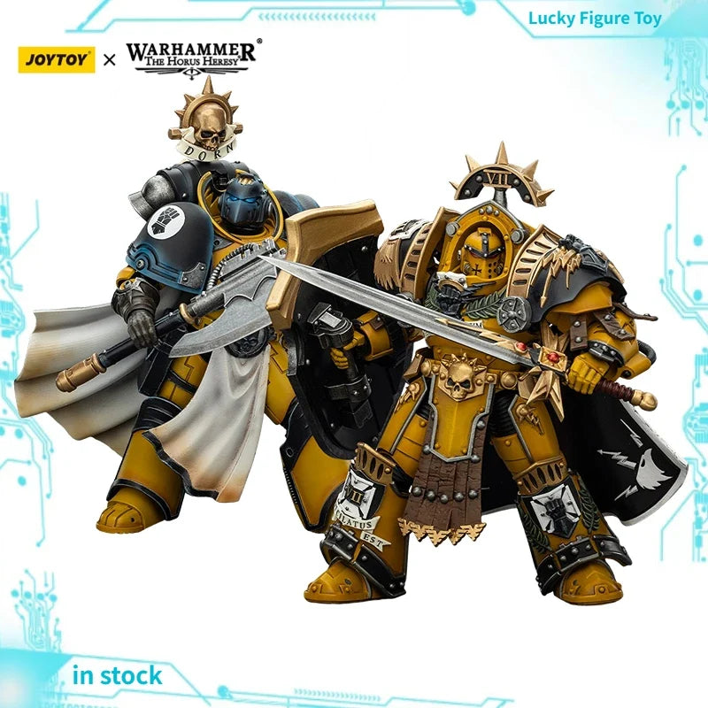 【Pre-sale】JOYTOY Warhammer 40K Imperial Fists Legion Praetor in Tartaros Terminator Armor Librarian Consul 1/18 Action Figure