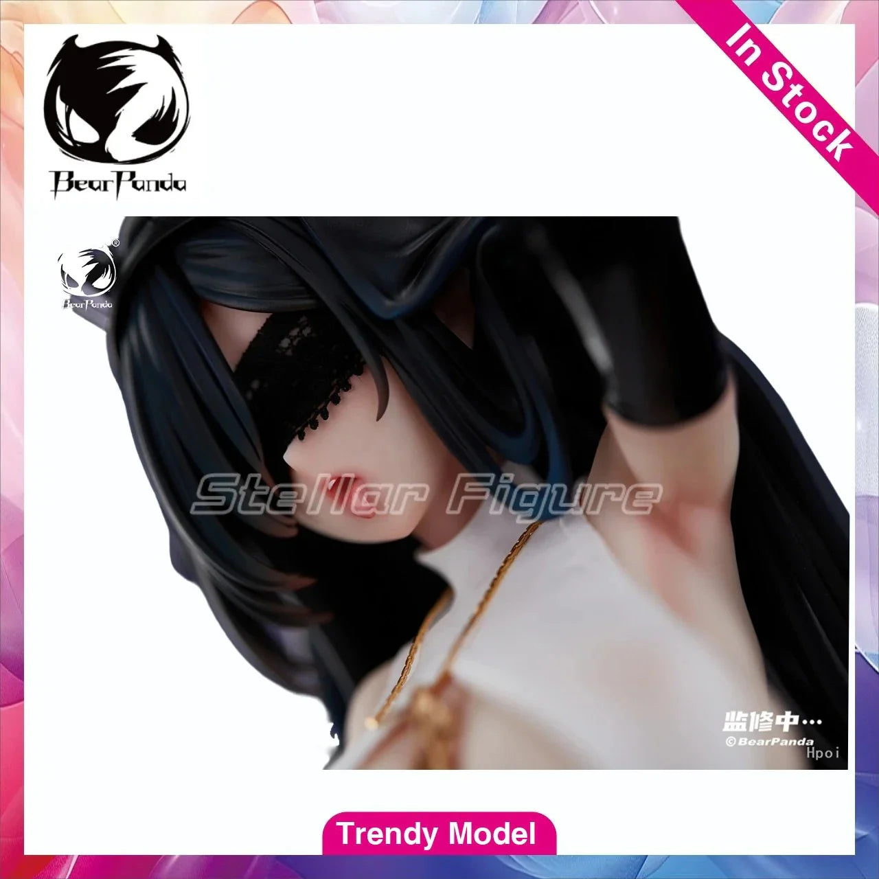 【TM】Auf Lager BearPanda Kaninchennest Serie 1/4 4. Schwarze Nonne Figuren Modell Spielzeug Geschenk Sammlung Ornament