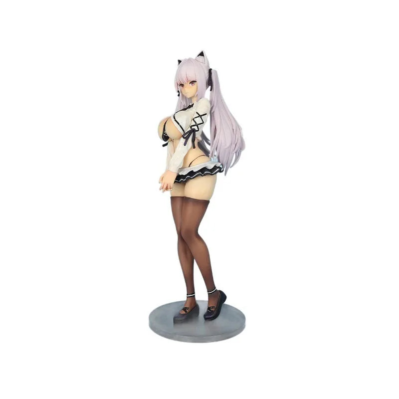 CZ Version Alvina Standing Pose Anime Figure Beautiful White Elf Girl PVC Statue Collectible Model Gift for Anime Lovers Gamers