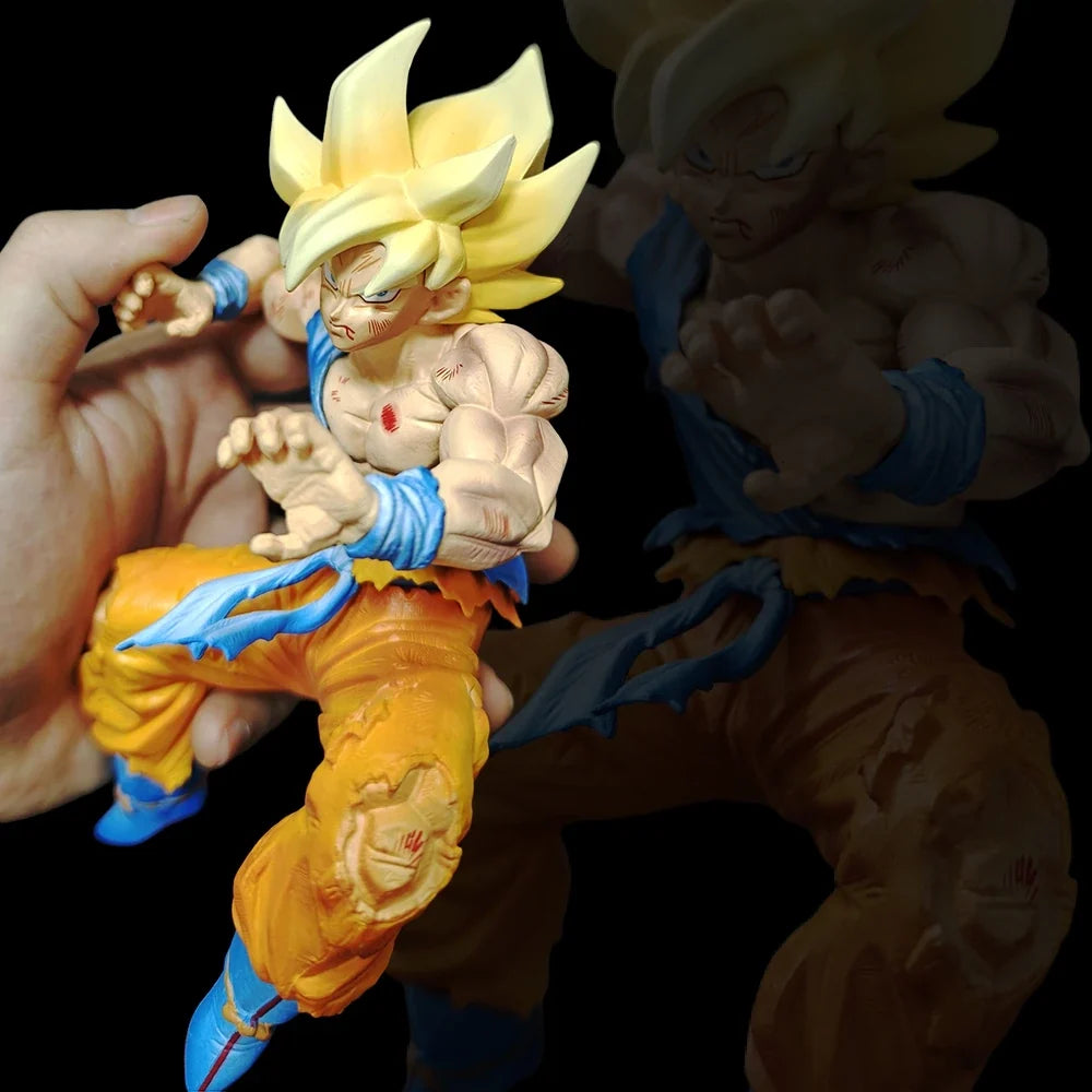 Hot Dragon Ball Son Goku Super Saiyan Anime Figure 22cm Goku DBZ Action Figure Model Gifts Collectible Figurines for Kids