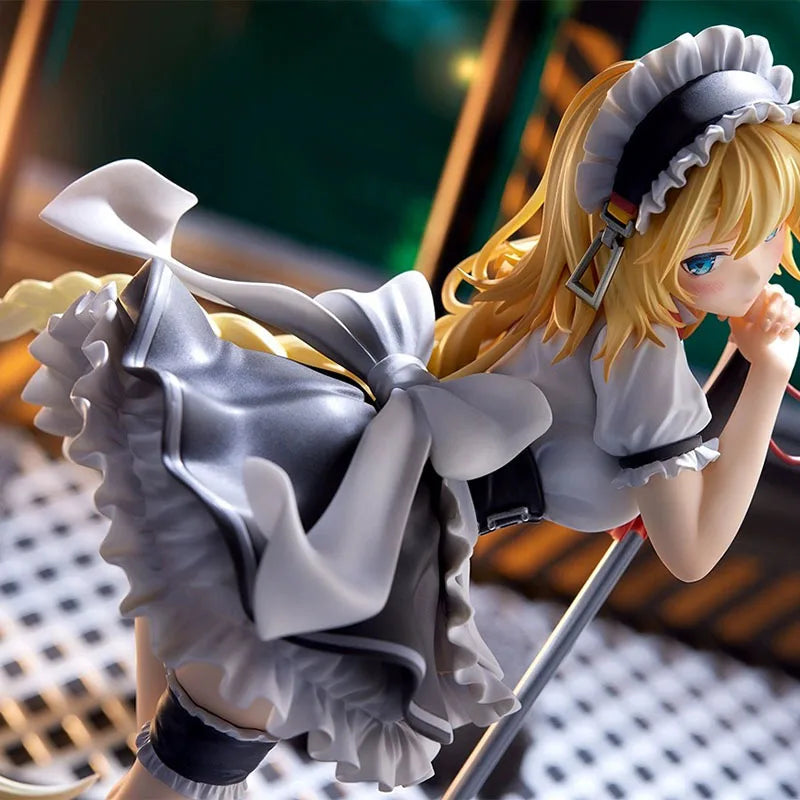 22cm Anime Girls Frontline G36 Figure Maid Outfit Cute Standing Posture Model Toys Gifts Collection Decoration Ornaments PVC