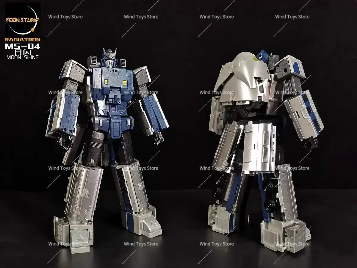 Trainbots Transformation Moon Studio Raiden Train Combination MS06 MS05 MS04 Moon Shine Action Figures Toy Hobby Gift Collection
