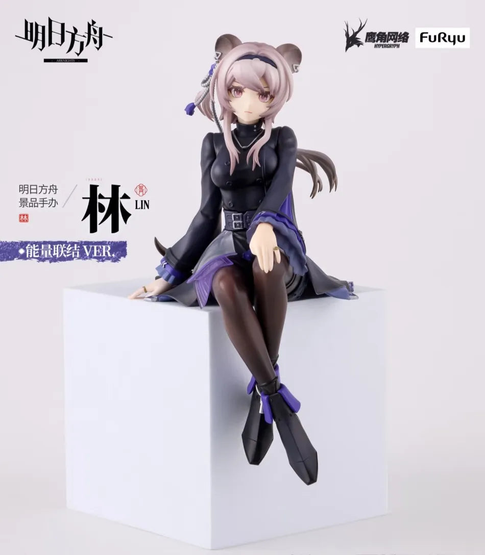 Newest Arknights Lin Anime Figure Original Bishoujo Ornament Collectible Model Toy 14cm Doll Model decoration brithday gift