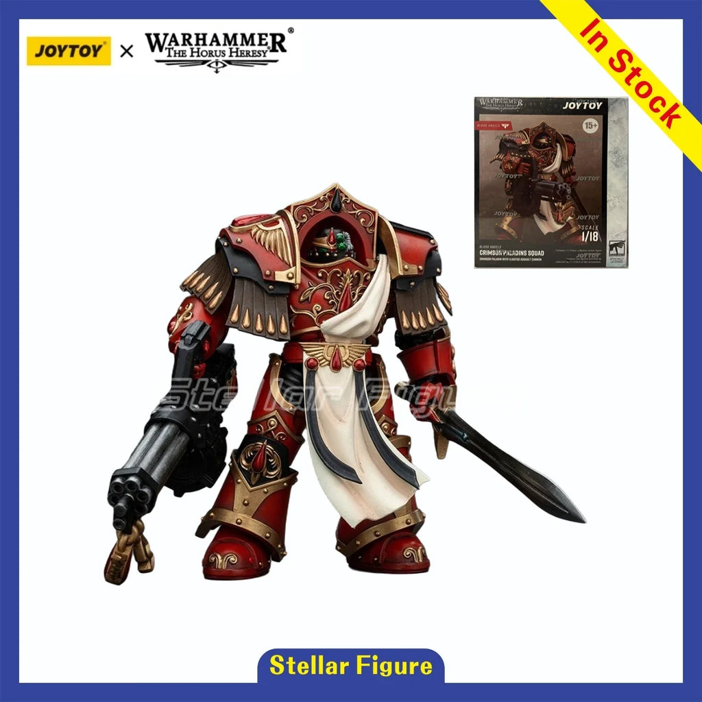 【SF】JOYTOY 1/18 Action Figure Warhammer 40K  Blood Angels Crimson Paladins Squad  Prime Model Toy Gift