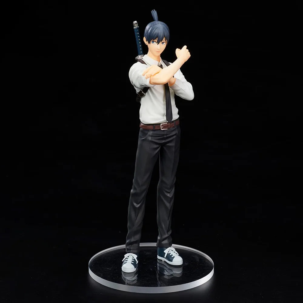 In Stock TAITO Original Genuine Anime Chainsaw Man Hayakawa Aki 18cm Collections Models Toy Figure Birthday Gift