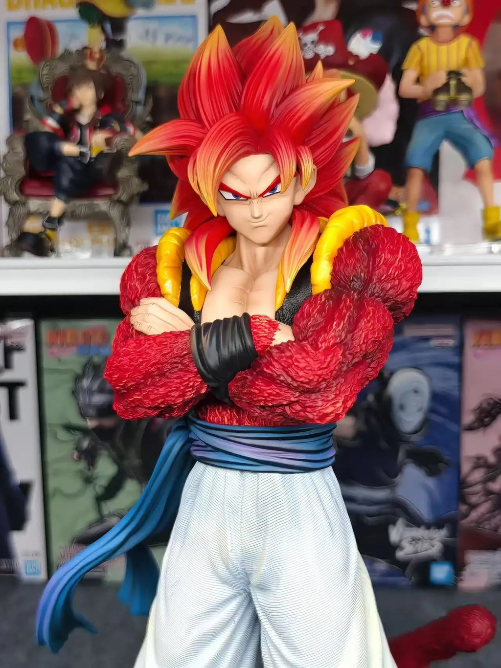 33cm/12.99inch Dragon Ball Ssj4 Gogeta Figure Super Saiyan 4 Gogeta Pvc Action Figures JG Statue Collection Model Toys Gifts
