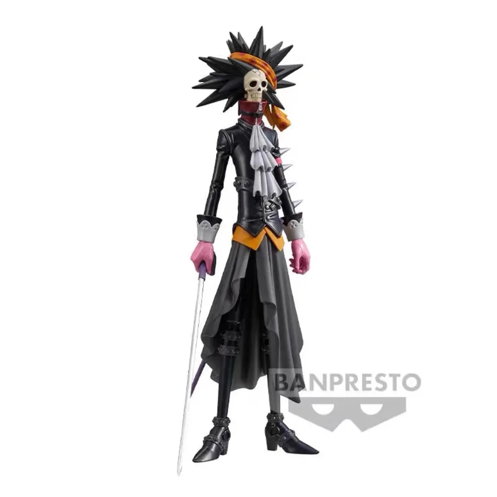 In Stock Original Bandai DXF THE GRANDLINE MEN FILM RED Brook Action Anime Model Collector Animation Figures Toys Gifts
