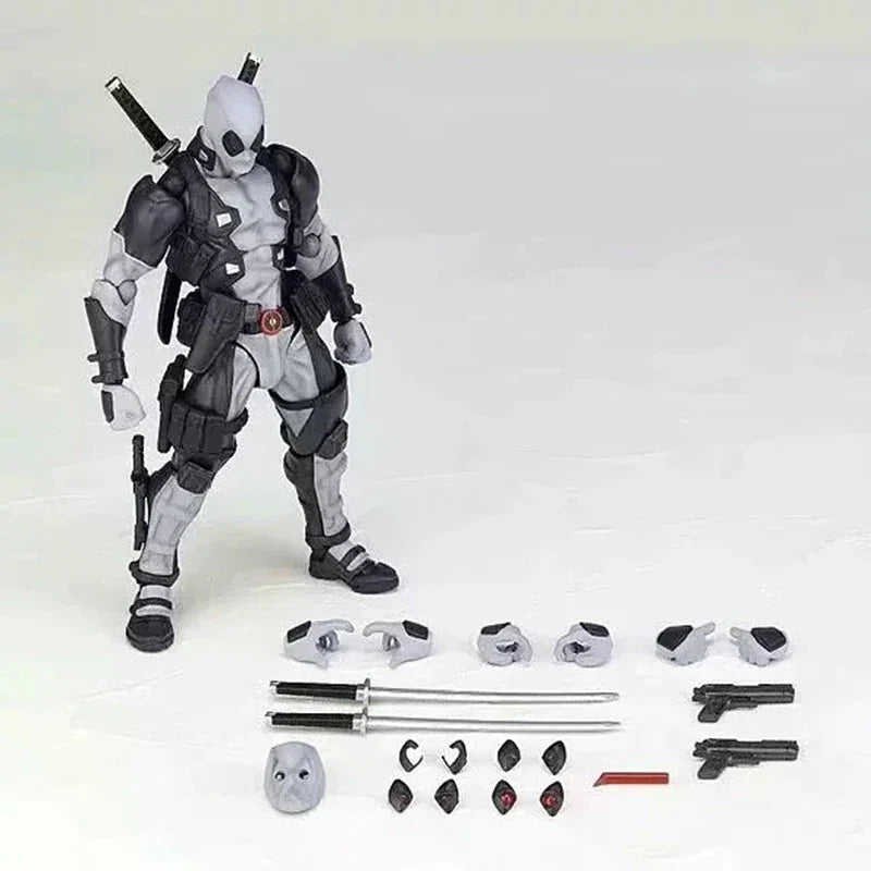 AMAZING YAMAGUCHI Deadpool Action Figure X-Men Mutants Joint Movable KAIYODO Movie Model Toys for Kids Gift