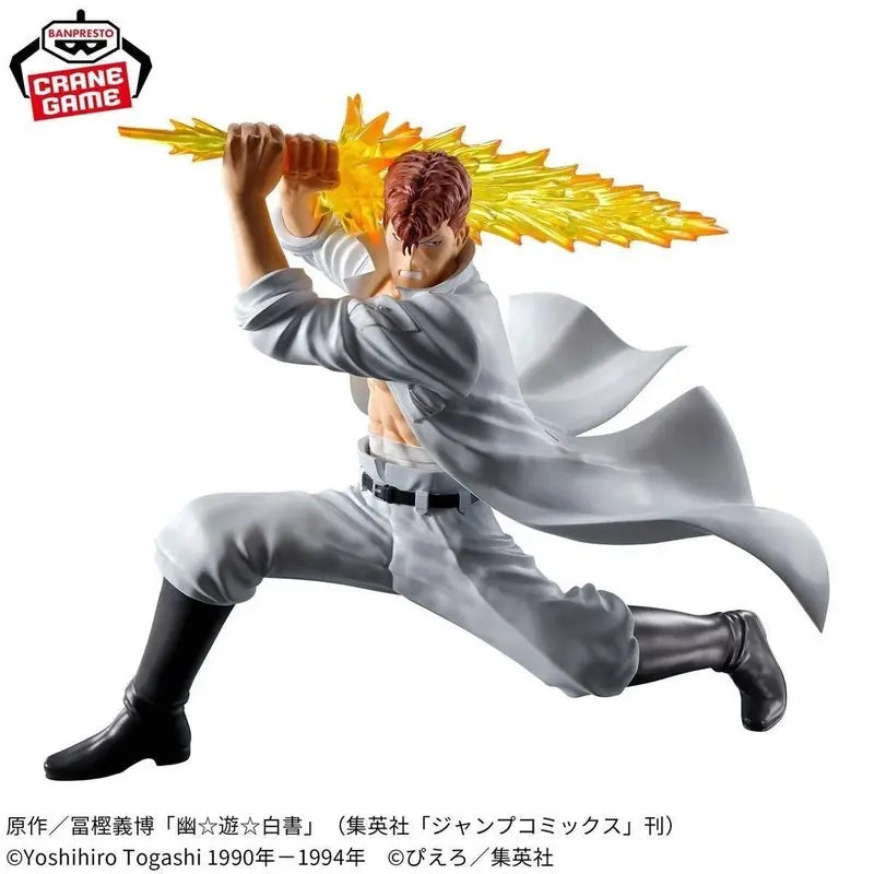 In Stock Bandai Banpresto Yu Yu Hakusho Dark Tournament Kazuma Kuwabara Spirit Sword Action Pose Prize Figure Anime Collectible