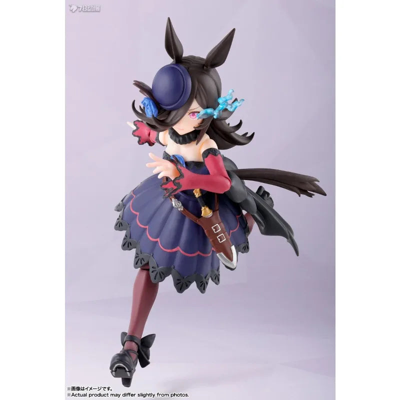 BANDAI Genuine S. H. Figuarts Series Racing Girl Pretty Derby Rice Bath，Mr. CB Qianming Represents Anime Game Model Collectibles