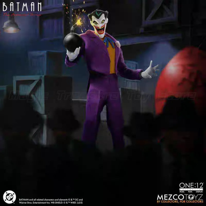 【Auf Lager】Mezco ONE:12 Batman Joker Animierte Version 1/12 6-Zoll Actionfigur