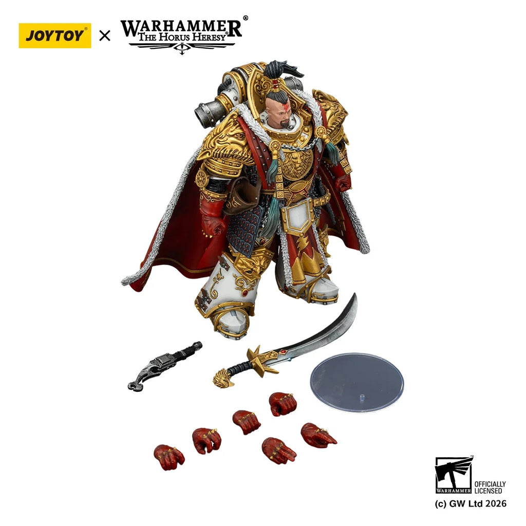 【Pre-sale】JOYTOY Warhammer40K The Horus Heresy White Scars Jaghatai Khan Primarch of The Vth Legion 1/18 Action Figure Toy