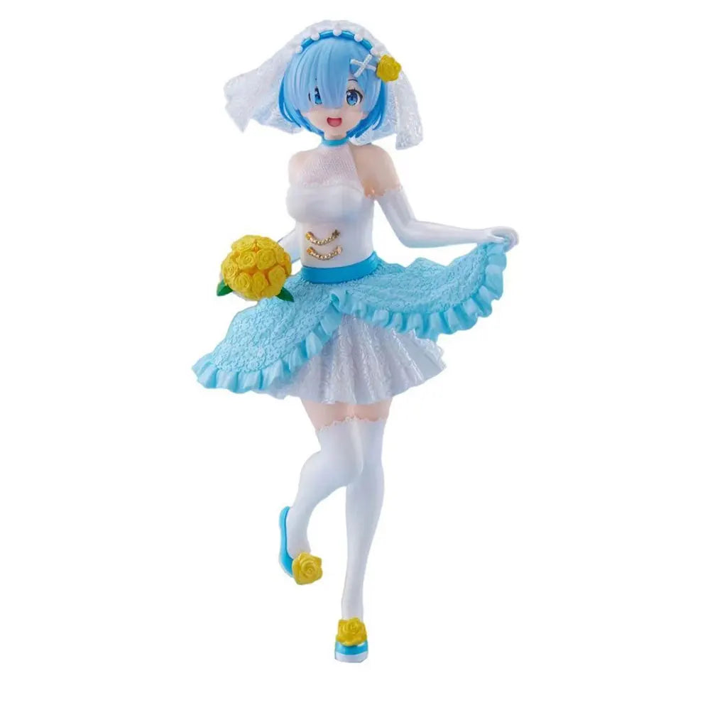20CM Anime Rem Bride Figure Anime Figure Re:Zero Standing Wedding Dress Model Toy Gift Doll Collection Decoration PVC