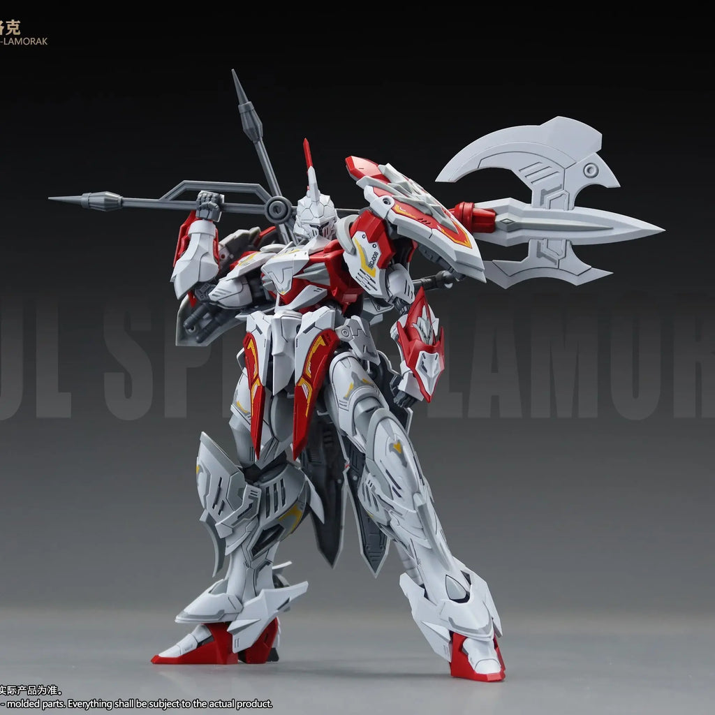 2025 New Hot Snaa Hg 1/144 Sc-008 Soul Spear-Lamorak Deluxe Edition Original Model Kit The Round Table Knights Action Figure Toy