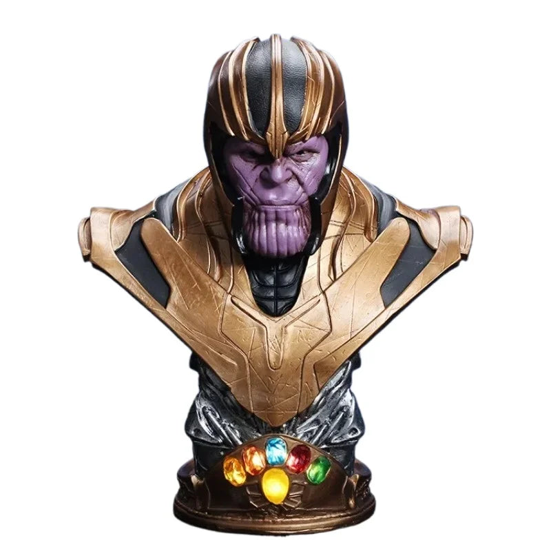 38cm Thanos Half-body Sculpture Figure The Avengers Anime Figures Collection Desktop Ornament Decoration Best Gifts for Children