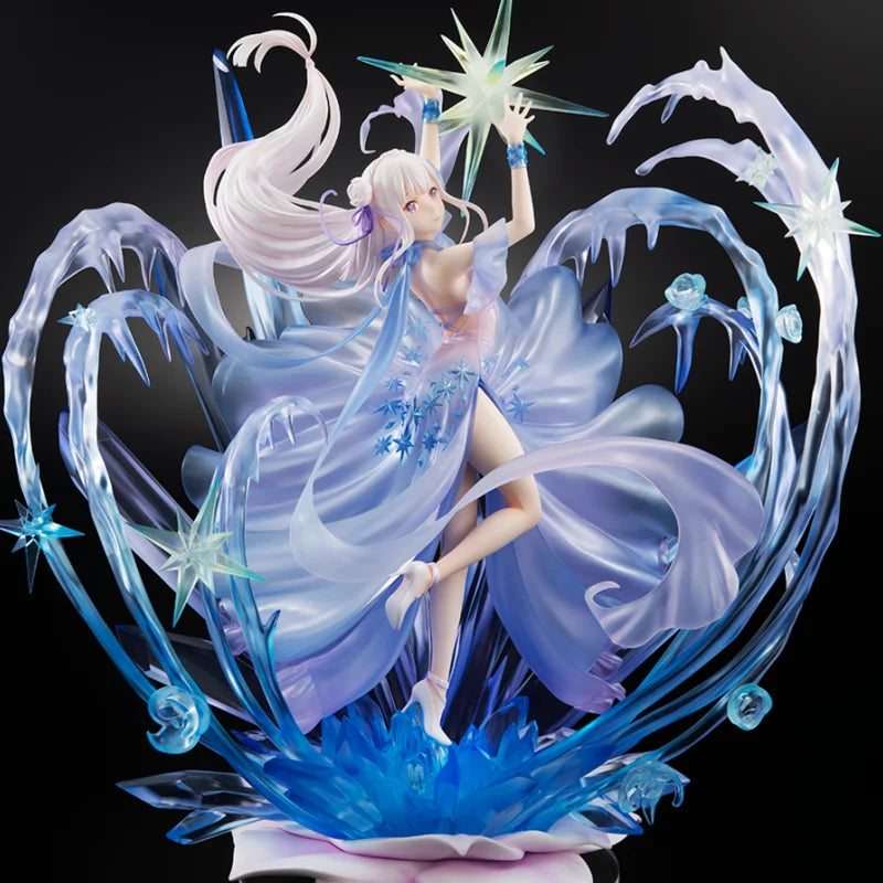 SSF Anime Re:zero Starting Life In Another World Emilia Crystal Dress Ver. 1/7 Complete Pvc Action Figure