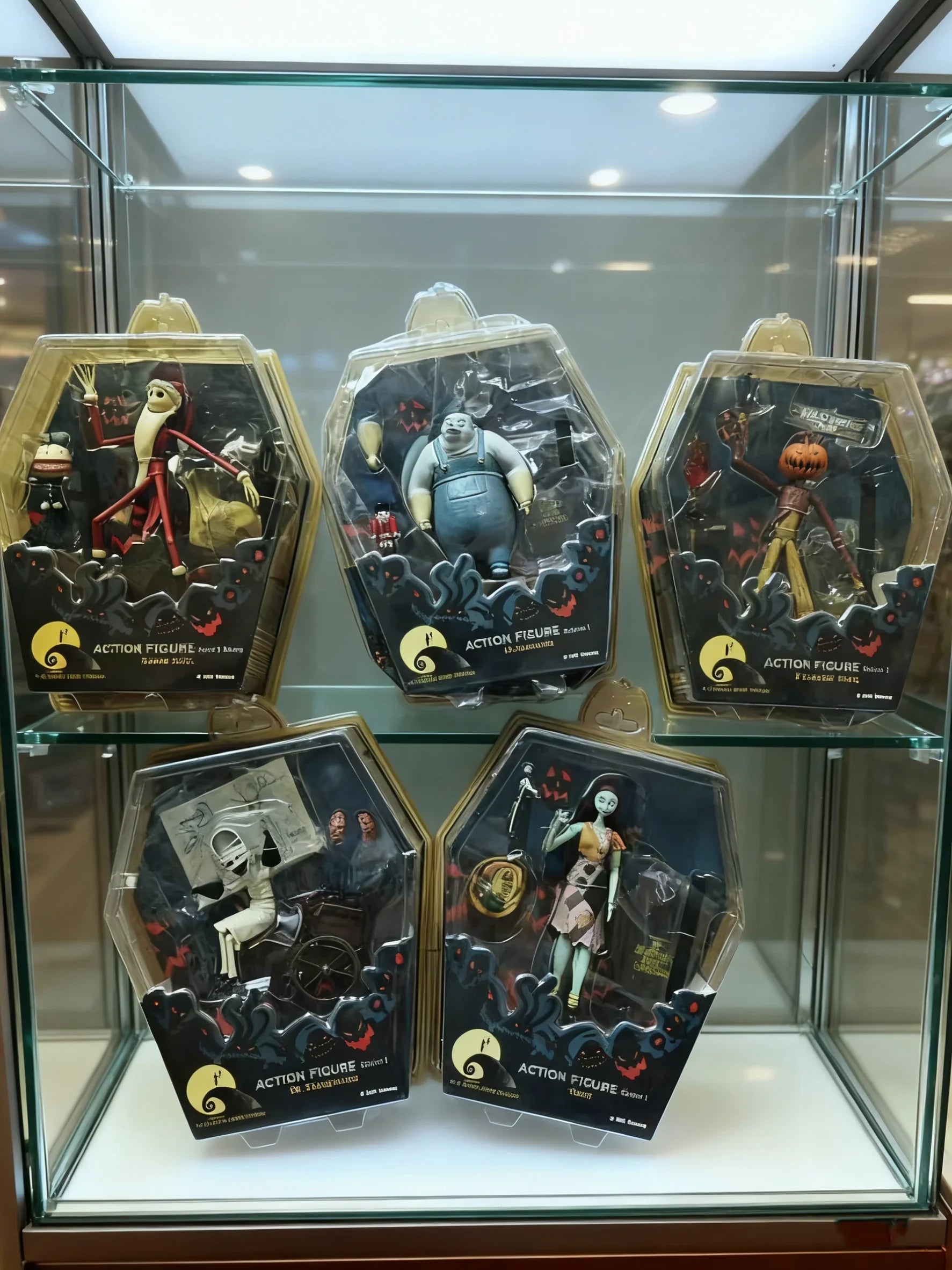 Disney Jun Planning Nightmare Before Christmas Serie 1 Actionfigur – Santa Jack & Dr. Finklestein Geschenk Halloween 5 Stk
