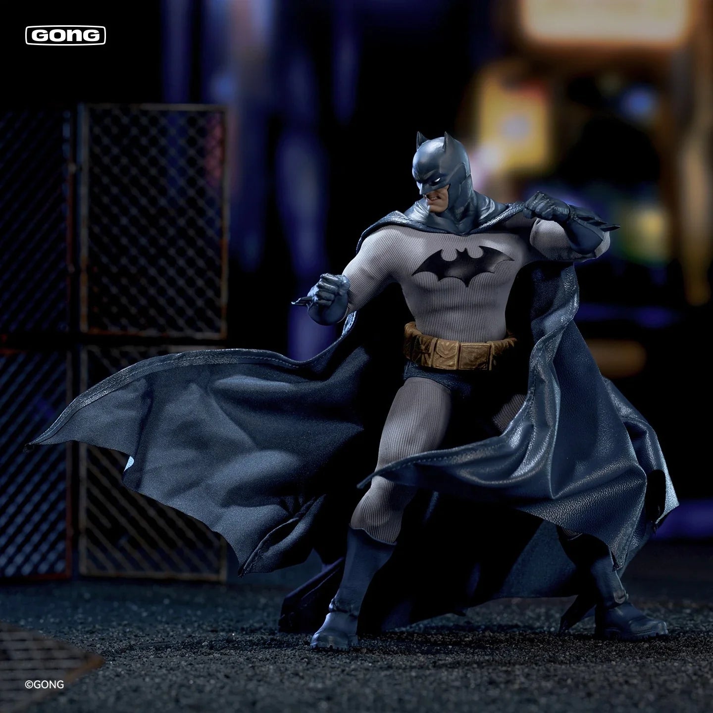 GONG DC Hush Batman 1/12 Action Figure Commoner People Movable Joints Doll Head Sculpture Comic Anime Collection Model Toys Gift