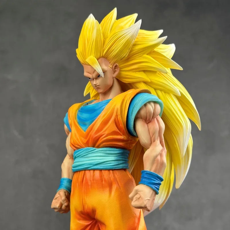 Anime Dragon Ball Z Son Goku Action Figure Toys 35cm DBZ SSJ3 Figurine Super Saiyan 3 Model Collection Doll GK Statue Ornaments