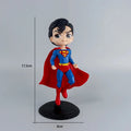 Popular Q Version Big Head The Avengers 8-17.5cm Figure Superman Supergirl Batman Spider Man Model Ornaments Anime Periphery Toy