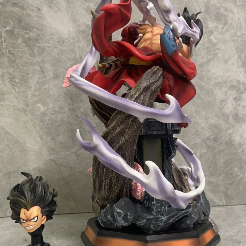 40cm New ONE PIECE Anime Figure Monkey D. Luffy Peripherals PVC Model Glow Scene Statue Decoration Ornaments Birthday Gifts Toys