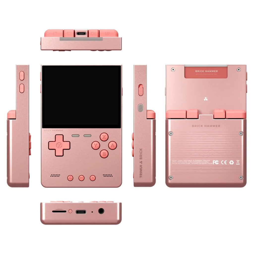 Trimui Brick Hammer Handheld Game Console 3.2 Inch 1024*768 IPS Screen 3000mAh Metal Open Source Retro Game Machine Gifts